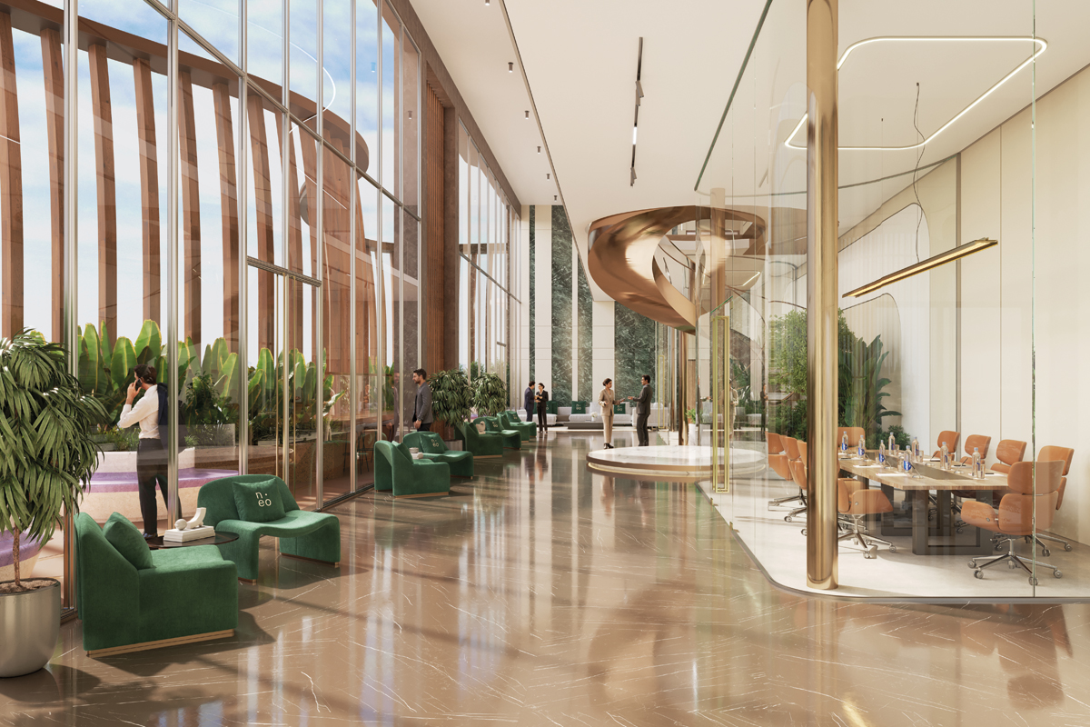 Sky Office interior at Neo Towers
